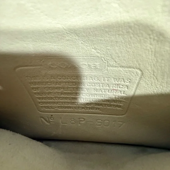 Coach Abbie Vintage 90’s Crossbody Leather Bone off white - Picture 11 of 12